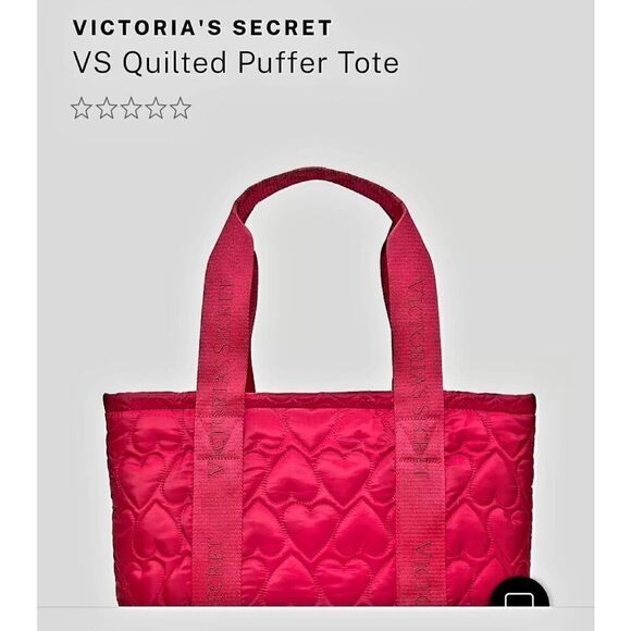 NWT VICTORIA SECRET QUILTED TOTE BAG - Picture 3 of 5